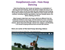 Tablet Screenshot of hoopdancers.com